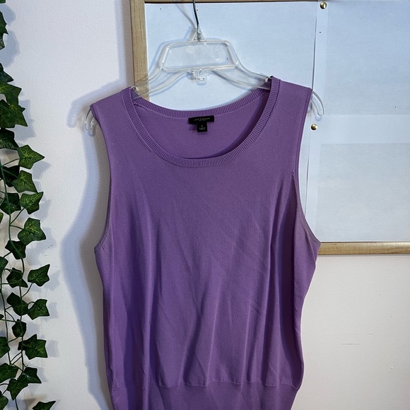 Ann Taylor Light Purple Sleeveless Top, women's size L - Picture 3 of 8
